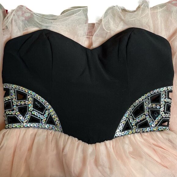 Blondie Nites by Stacy Sklar Strapless Formal Prom Homecoming Dress Tulle US 3 - Picture 15 of 15